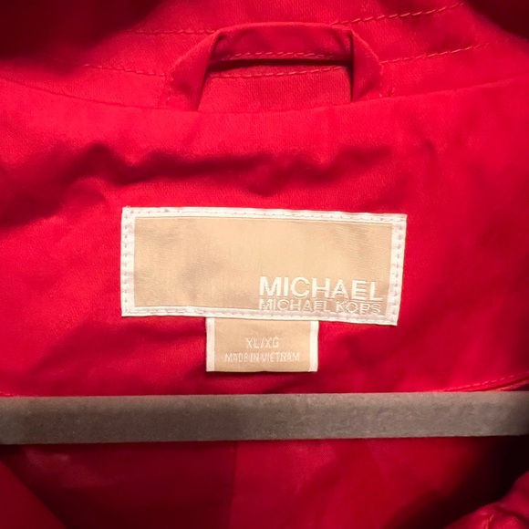 Never Worn! ☔️ Red Michael Kors Raincoat - XL - Picture 5 of 7